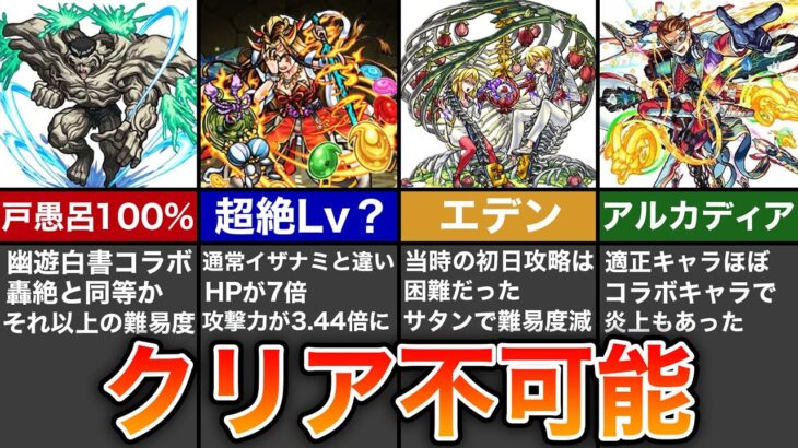 【歴代モンスト】モンスト廃人にトラウマを植え付けた難易度SSS級クエストまとめ【モンスト】