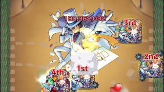 【モンスト】超究極 怪盗キッド ノストラ艦隊攻略【名探偵コナンコラボ】