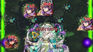 【モンスト】涅槃寂静 自陣紫苑艦隊攻略