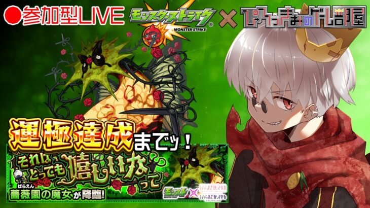 【モンスト】祝☆モンスト9周年！まどマギコラボ開始！ 究極 薔薇園の魔女 周回LIVE！【参加型】