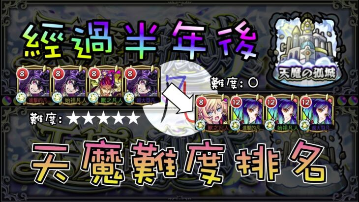 【天魔的孤城】半年後天魔的難度有甚麼變化?【モンスト】【怪物彈珠】