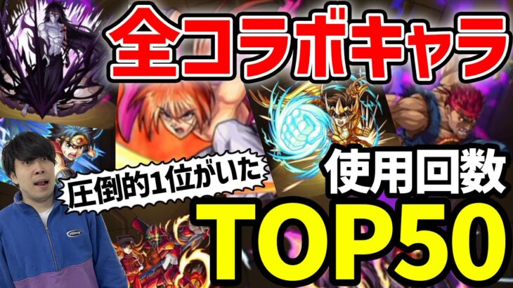 【モンスト】めちゃくちゃ懐かしキャラも！※コラボキャラ使用回数TOP50！