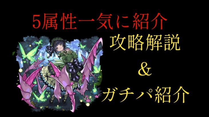 遅れたけどセイラム攻略解説＆5属性ガチパ紹介【モンスト】