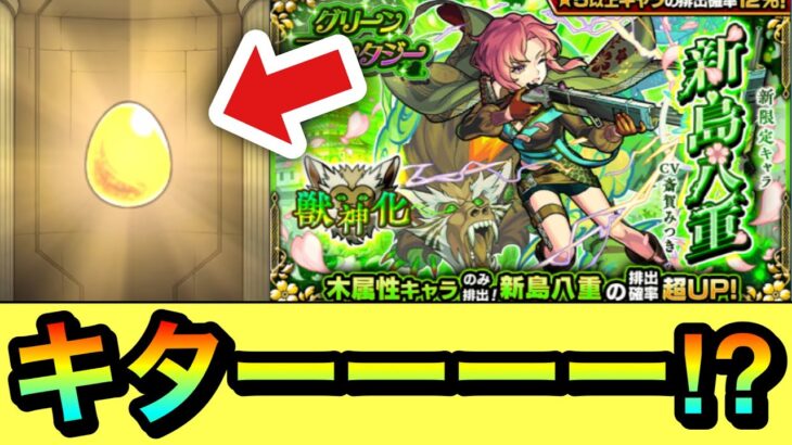 【モンスト】○○連でキターーーーーー！？新限定『新島八重』狙いでグリーンファンタジーを引いてみた結果