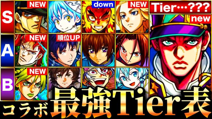 【モンスト】承太郎が覇権掌握？新環境コラボ最強キャラランキングTOP30《Tier表》《ジョジョコラボ》