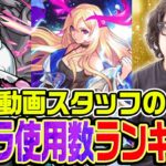 【モンスト】動画スタッフ小川のキャラ使用回数ランキング！モンスト記憶喪失者の末路