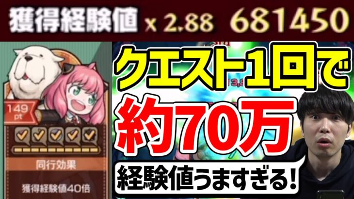 【モンスト】獲得経験値約70万！！≪劇場版SPY×FAMILYコラボα≫のイベントが熱すぎる！