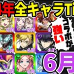 【Tier】※6月編※現環境での2024年実装キャラTier表≪モンストブライダル4～怪獣8号コラボ、トール≫【モンスト】