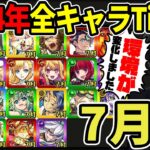 【Tier】※7月編※環境激変！？現環境での2024年実装キャラTier表≪超新星エンタメディア！～【推しの子】コラボ、司馬昭≫【モンスト】