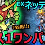 【EX ネッテキシ】ボス1ワンパン攻略！減速壁非対応キャラの立ち回りの参考にも！【モンスト】