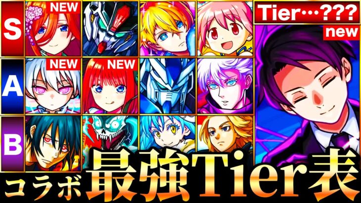 【モンスト】夜桜さんち参戦！新環境コラボ最強キャラランキングTOP30《Tier表》《夜桜さんちの大作戦コラボ》