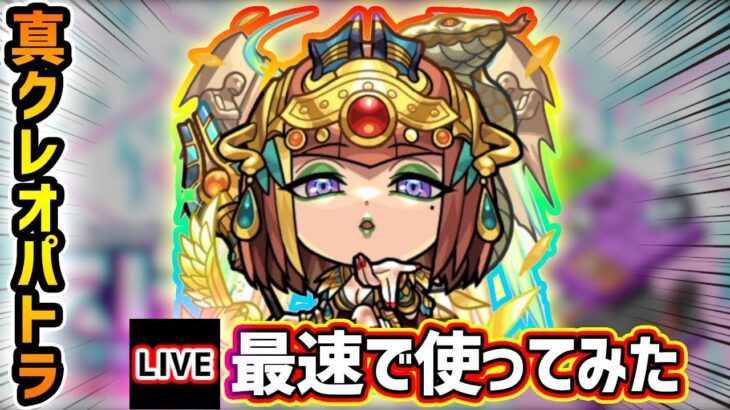 【🔴モンストライブ】『クレオパトラ』真獣神化を最速で使ってみた【けーどら】