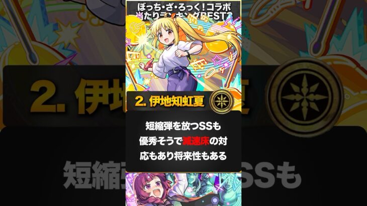 【モンスト】ぼっち・ざ・ろっくコラボ当たりキャラランキングBEST3＋α #モンスト　#モンストニュース