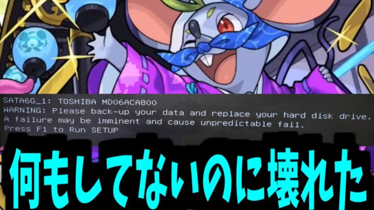 助けて下さい。パソコンが壊れました。【ねずみ小僧】【モンスト】
