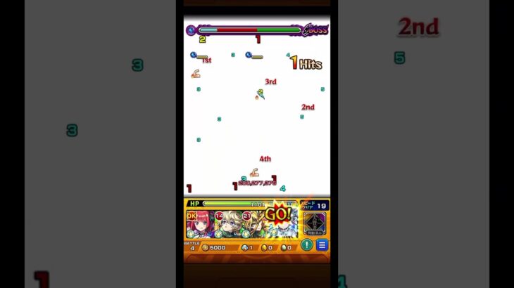 超究極シュリン&ガーラワンパン（夜桜二刃） #モンスト #スマホゲーム #モンスターストライク #ワンパン #おすすめ #超究極 #夜桜さんちの大作戦 #夜桜二刃#攻略