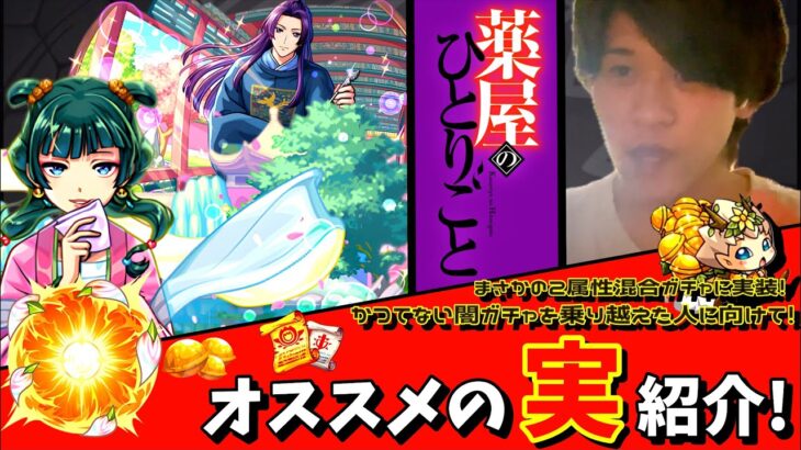【モンスト】猫猫・壬氏を最強に！薬屋のひとりごとコラボのオススメの実はこれだっっ！！！《薬屋のひとりごと》