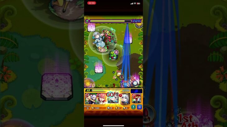 【モンスト】究極 ドドチ 4手 メダル周回用　推しキャラで周回したいだけの動画　#モンスト #モンスターストライク #youtube #short