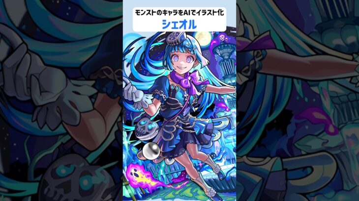 シェオル【モンストのキャラをAIでイラスト化】【アニメ調#289】