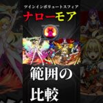 【モンスト】ツインインボリュートスフィアナローとモア範囲の比較してみた　#モンスト #モンスターストライク  #モンドリ