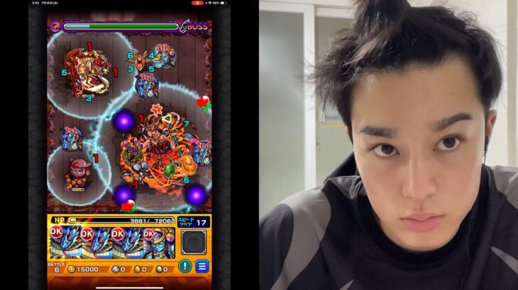 【モンスト】イザナミ対戦　スピード攻略対戦実況解説