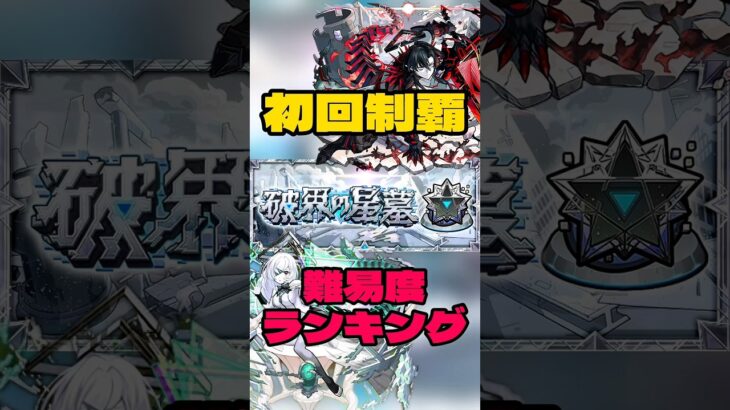【破界の星墓】個人的難易度ランキング #モンスト #攻略
