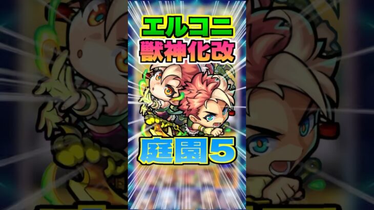 【魂込める】まさかの庭園5のギミック完全対応したエルコニ獣神化改！SSは最初の一撃が強い！ #モンスト #ガチャ神引き #モンスターストライク #ワンパン#空中庭園#破界の星墓 #shorts